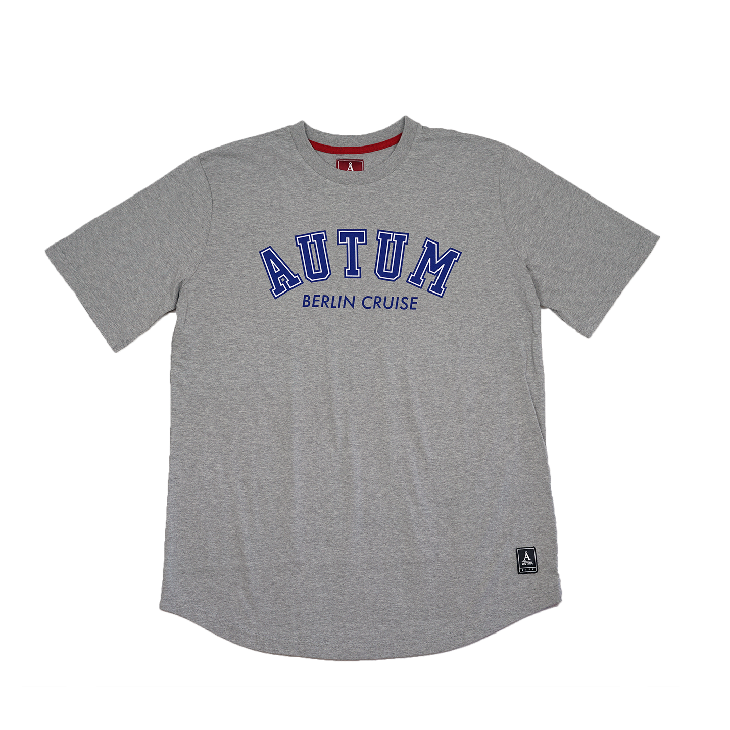 BERLIN CRUISE T-SHIRT / grey - blue/white