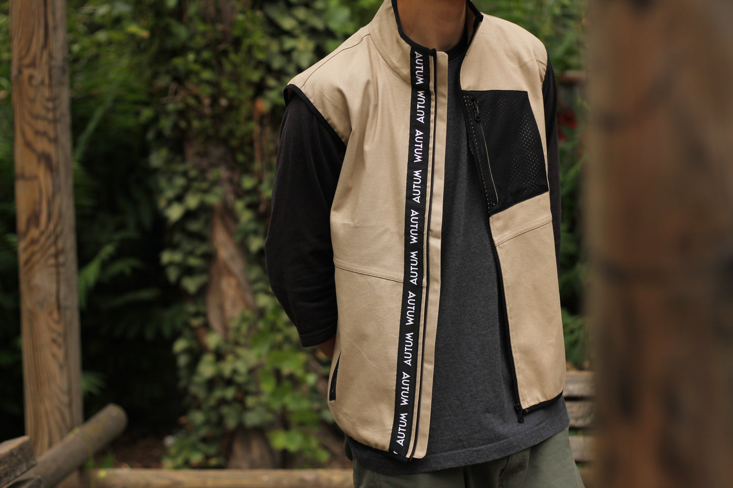 Fly Vest - beige cotton